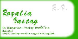 rozalia vastag business card